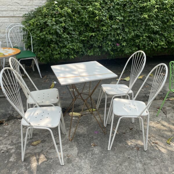 Thanh lý bộ bàn ghế cafe ngoài trời mặt đá