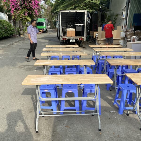 Thanh lý bộ bàn ghế học sinh 3 người ngồi giá rẻ