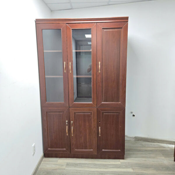Thanh lý tủ hồ sơ giám đốc 3 cánh cũ màu nâu