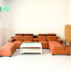Bộ ghế sofa da chữ U cao cấp