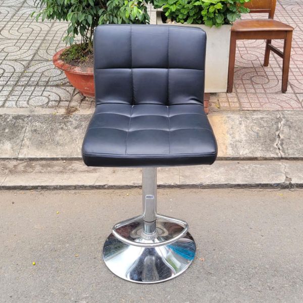 Ghế bar chân inox cũ màu đen giá rẻ
