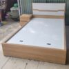 Thanh lý giường gỗ MDF kèm tab 2 ngăn mới 99%