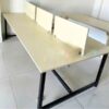 Thanh lý bàn làm việc nhóm 6 chỗ có vách ngăn