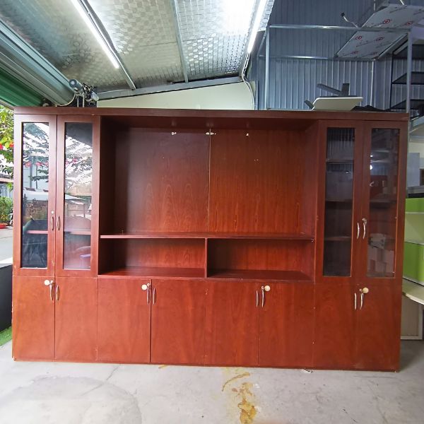 Tủ hồ sơ tài liệu Giám đốc 3m6x2m4 phủ verneer mới 95%