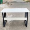 Thanh lý bàn làm việc chân sắt 1m2 có bửng