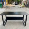 Bàn làm việc chân sắt đen 1m4 hiện đại như mới