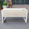 Thanh lý bàn làm việc chân sắt dày dặn 1m4x70cm