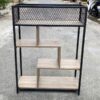 Kệ sắt trưng bày mặt gỗ MDF thanh lý