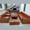 Bộ salon gỗ nguyên khối sang trọng tồn kho