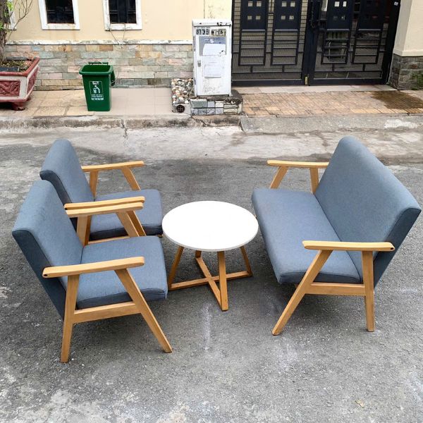 Thanh lý bộ sofa cafe katana phòng lạnh như mới