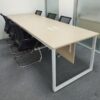 Thanh lý bàn họp văn phòng chân sắt 2m8 như mới